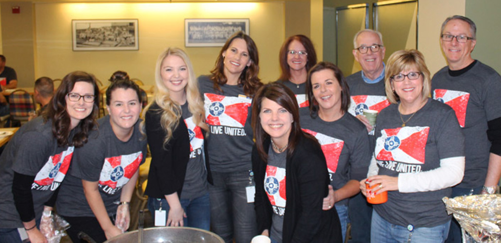 blog-featured_united-way-breakfast-2018_1030x500 INTRUST Employees pose for a photo at a celebratory breakfast