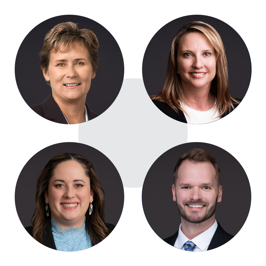 Headshots of mortgage lenders