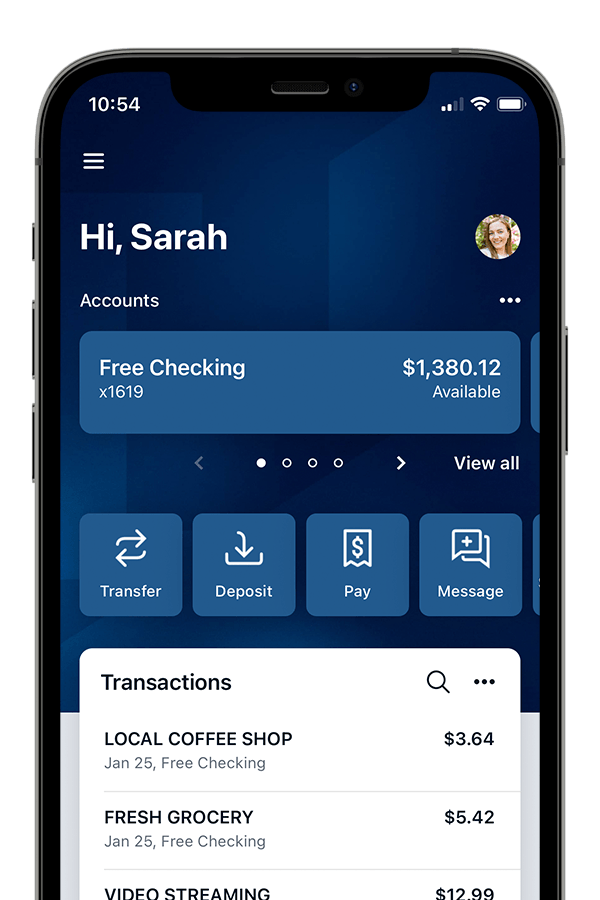 INTRUST Mobile Banking App on iPhone