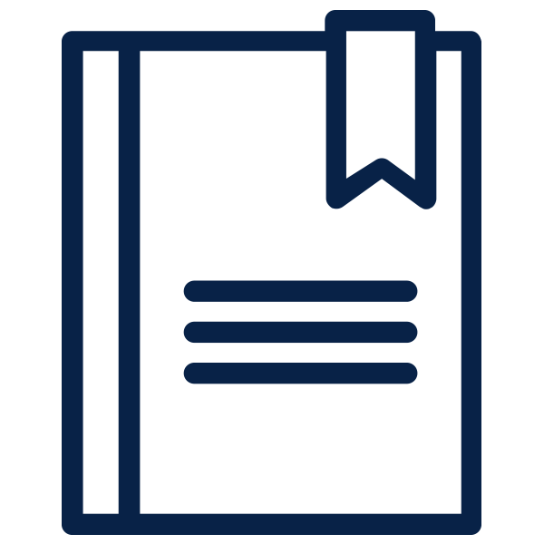 icon-glossary-navy-600x600 Outline of a glossary book