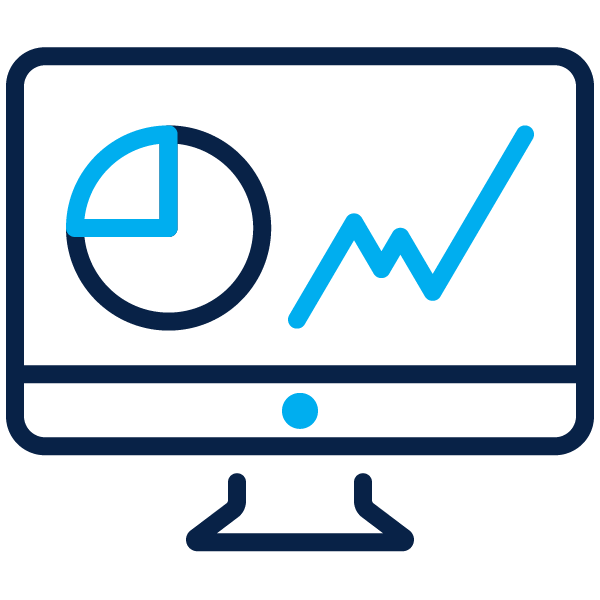 Outline of charts on computer